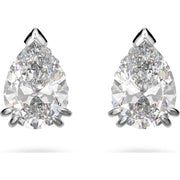 Swarovski Millenia Rhodium Plated White Crystal Pear Cut Earrings, 5636713
