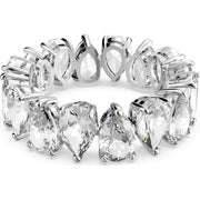 swarovski-Vittore-Rhodium-plated-White-crystal-pear-cut-Ring-size-50-5572827