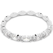 Swarovski Vittore Rhodium Plated White Crystal Marquise Cut Ring Size 50, 5366577