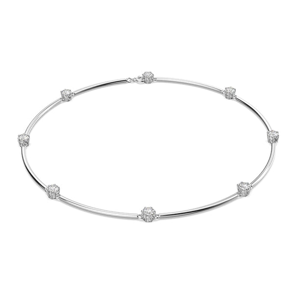 Swarovski Constella Rhodium Plated White Crystal Round Cut Necklace 5638699Swarovski Constella Rhodium Plated White Crystal Round Cut Necklace 5638699