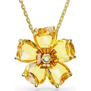 Swarovski Florere Gold Tone Plated Pink Yellow Necklace 5650570