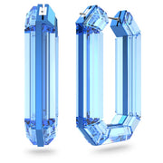 Swarovski Lucent Blue Crystal Hoop Earrings, 5633950_2.