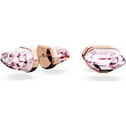 Swarovski Lucent Rose Gold Tone Plated Pink Crystal Stud Earrings 5626603
