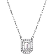 Swarovski Millenia Rhodium Plated White Crystal Octagon Cut Necklace 5599177