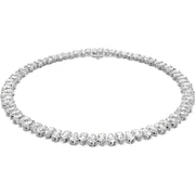 Swarovski Millenia Rhodium Plated White Crystal Pear Cut Necklace, 5598362