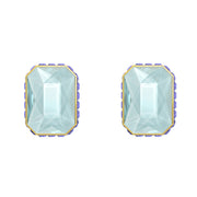 Swarovski Orbita Gold Tone Plated Multicolour Crystal Octagon Cut Earrings, 5641406