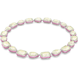 Swarovski Orbita Rhodium Plated Multicoloured Crystal Mixed Cuts Magnetic Necklace, 5616640