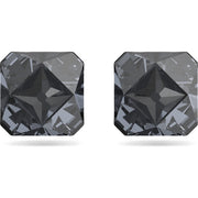 Swarovski Ortyx Ruthenium Plated Grey Crystal Pyramid Cut Stud Earrings, 5613723