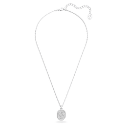Swarovski Signum Rhodium Plated White Crystal Swan Necklace, 5621098_2.