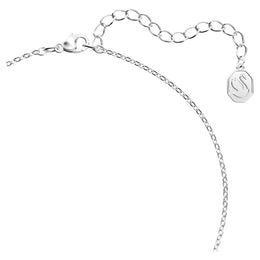 Swarovski Signum Rhodium Plated White Crystal Swan Necklace, 5621098_3.