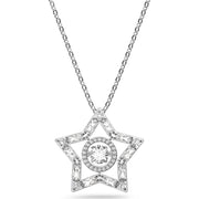 Swarovski Stella Rhodium Plated White Crystal Star Pendant, 5617919