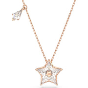 Swarovski Stella Rose Gold Tone Plated White Crystal Kite Cut Star Pendant, 5645463
