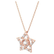 Swarovski Stella Rose Gold Tone Plated White Crystal Star Necklace, 5617766_2.