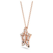 Swarovski Stella Rose Gold Tone Plated White Crystal Star Necklace, 5617766_4.