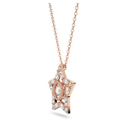 Swarovski Stella Rose Gold Tone Plated White Crystal Star Necklace, 5617766_4.