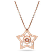 Swarovski Stella Rose Gold Tone Plated White Crystal Star Necklace, 5617766_5.