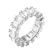 Swarovski Vittore Rhodium Plated White Crystal Ring Size 60