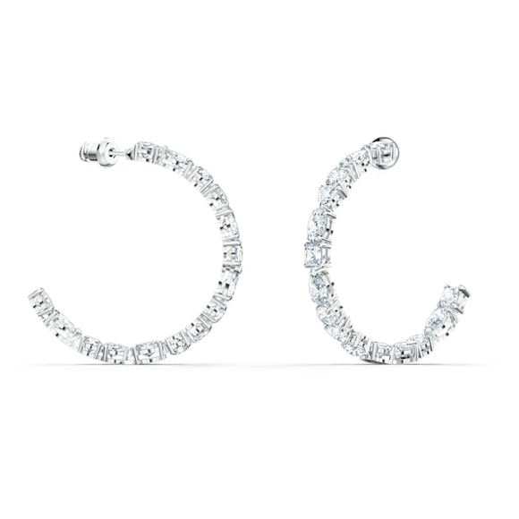 Swarovski Tennis Deluxe Crystal Mixed Hoop Earrings 5562128