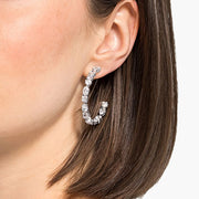 Swarovski Tennis Deluxe Crystal Mixed Hoop Earrings 5562128