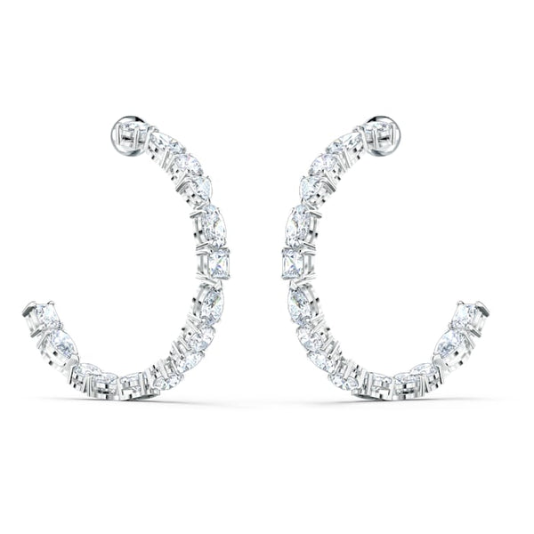 Swarovski Tennis Deluxe Crystal Mixed Hoop Earrings 5562128