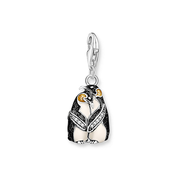 Thomas Sabo Charm Club Sterling Silver Penguins Charm, 1909-691-7.