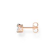 Thomas Sabo Charm Club Rose Gold Plated Sterling Silver Heart Ear Studs, H2234-416-14_2.
