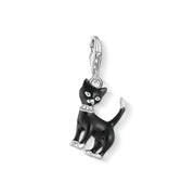 Thomas Sabo Charm Club Sterling Silver Black Cat Collectable Charm, 1725-041-11.