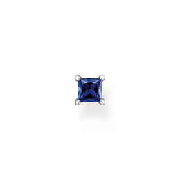 Thomas Sabo Charm Club Sterling Silver Blue Stone Single Ear Stud, H2233-699-32.