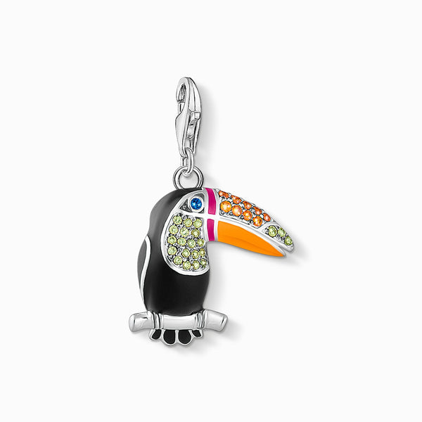 Thomas Sabo Charm Club Sterling Silver Colourful Toucan Charm, 1727-691-7.