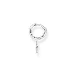 Thomas Sabo Charm Club Sterling Silver Cross Pendant Hoop Earring, CR709-051-14_2.