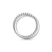 Thomas Sabo Charm Club Sterling Silver Double Dots Ring, TR2321-001-21-48_2.