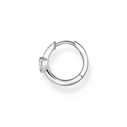 Thomas Sabo Charm Club Sterling Silver Heart Hoop Earring, CR692-051-14_2.