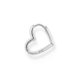 Thomas Sabo Charm Club Sterling Silver Heart Hoop Earring, CR693-051-14_2.