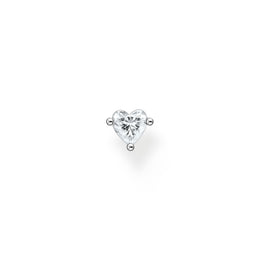 Thomas Sabo Charm Club Sterling Silver Heart Single Ear Stud, H2234-051-14.