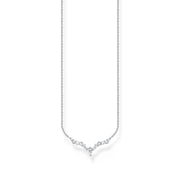 Thomas Sabo Charm Club Sterling Silver Ice Crystals Necklace, KE2172-051-14-L45V.