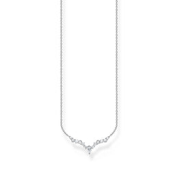 Thomas Sabo Charm Club Sterling Silver Ice Crystals Necklace, KE2172-051-14-L45V.