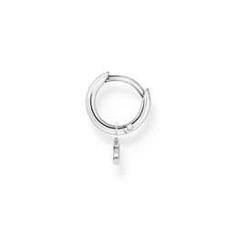 Thomas Sabo Charm Club Sterling Silver Moon Pendant Hoop Earring, CR708-051-14_2.