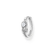 Thomas Sabo Charm Club Sterling Silver Rope Knot Hoop Earring, CR695-051-14.