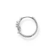 Thomas Sabo Charm Club Sterling Silver Rope Knot Hoop Earring, CR695-051-14_2.
