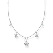 Thomas Sabo Charm Club Sterling Silver Snowflakes and Penguin Necklace, KE2173-041-7-L45V.