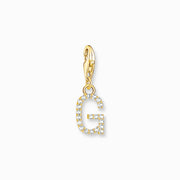 Thomas Sabo Charmista Gold Plated Sterling Silver Letter G Charm Pendant