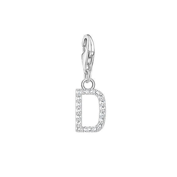 Thomas Sabo Charmista Sterling Silver Letter D Charm Pendant