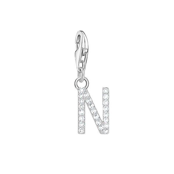 Thomas Sabo Charmista Sterling Silver Letter N Charm Pendant