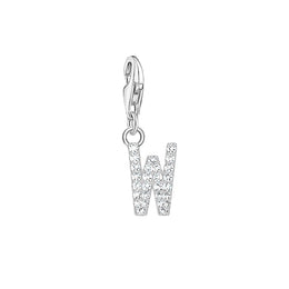 Thomas Sabo Charmista Sterling Silver Letter W Charm Pendant