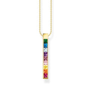 Thomas Sabo Gold Plated Sterling Silver Colourful Stone Necklace, KE2146-996-7-L45V.