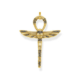 Thomas Sabo Gold Plated Sterling Silver Egyptian Cross Pendant, PE741-414-11.