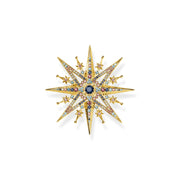 Thomas Sabo Gold Plated Sterling Silver Colourful Star Brooch, X0281-959-7.