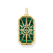 Thomas Sabo Gold Plated Sterling Silver Compass Star Pendant, PE869-140-6.