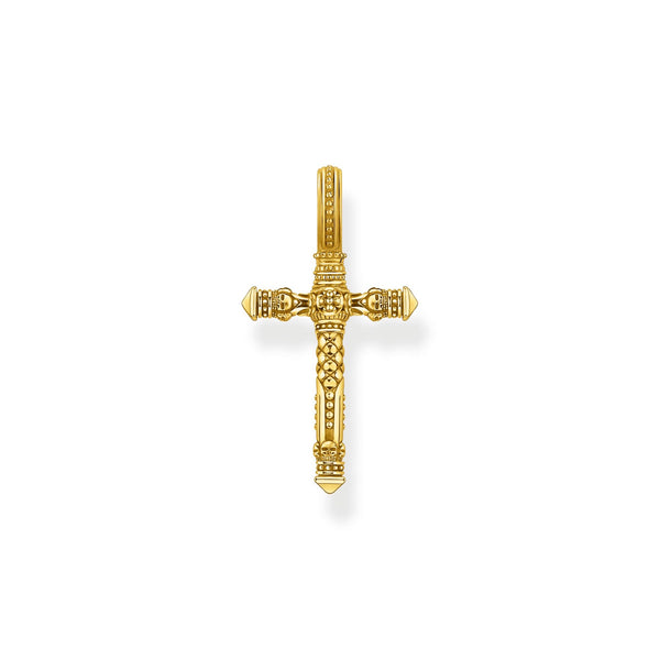 Thomas Sabo Gold Plated Sterling Silver Cross Pendant, PE503-413-39.