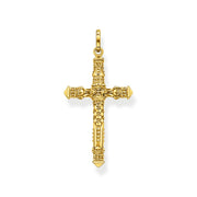 Thomas Sabo Gold Plated Sterling Silver Cross Pendant, PE912-413-39.